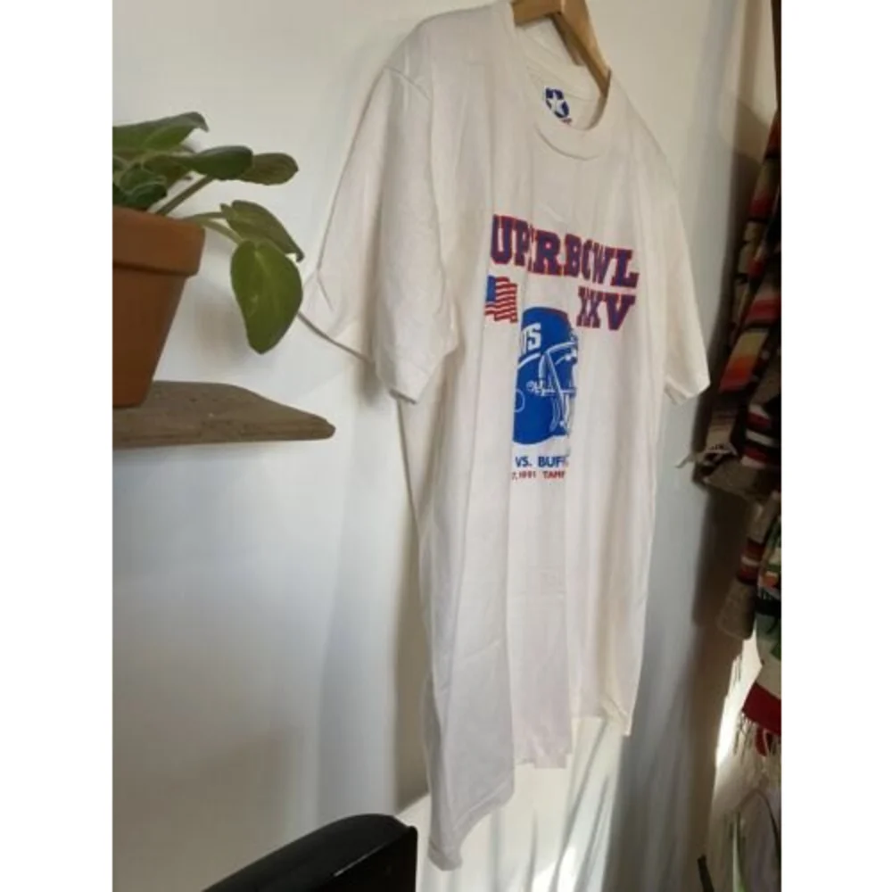❌SOLD❌Vintage 1991 Converse Superbowl XXV Giants Buffalo Bills Short Sleeve - Picture 5 of 12